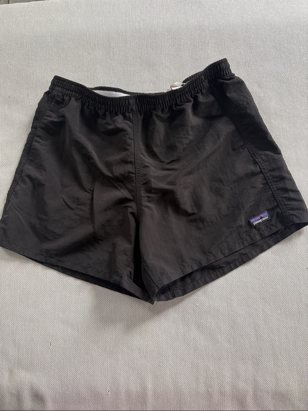 Patagonia Black Men’s Swim Short with Elastic Waistband & Drawsting